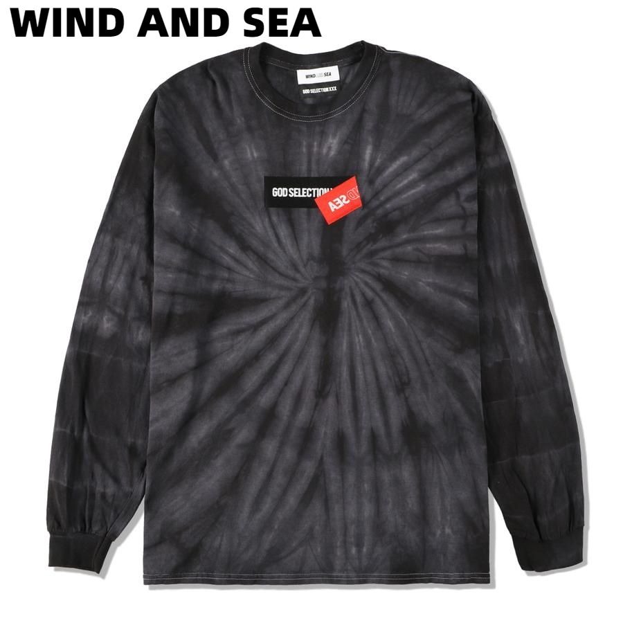 L【WIND AND SEA WDS × XXX TIE-DYE L/S T-SHIRT / BLACK SPIDER (XXX-SP-05) GOD  SELECTION XXX ウィンダンシー × トリプルエックス タイダイ ロングスリーブ Tシャツ / ブラック スパイダー 