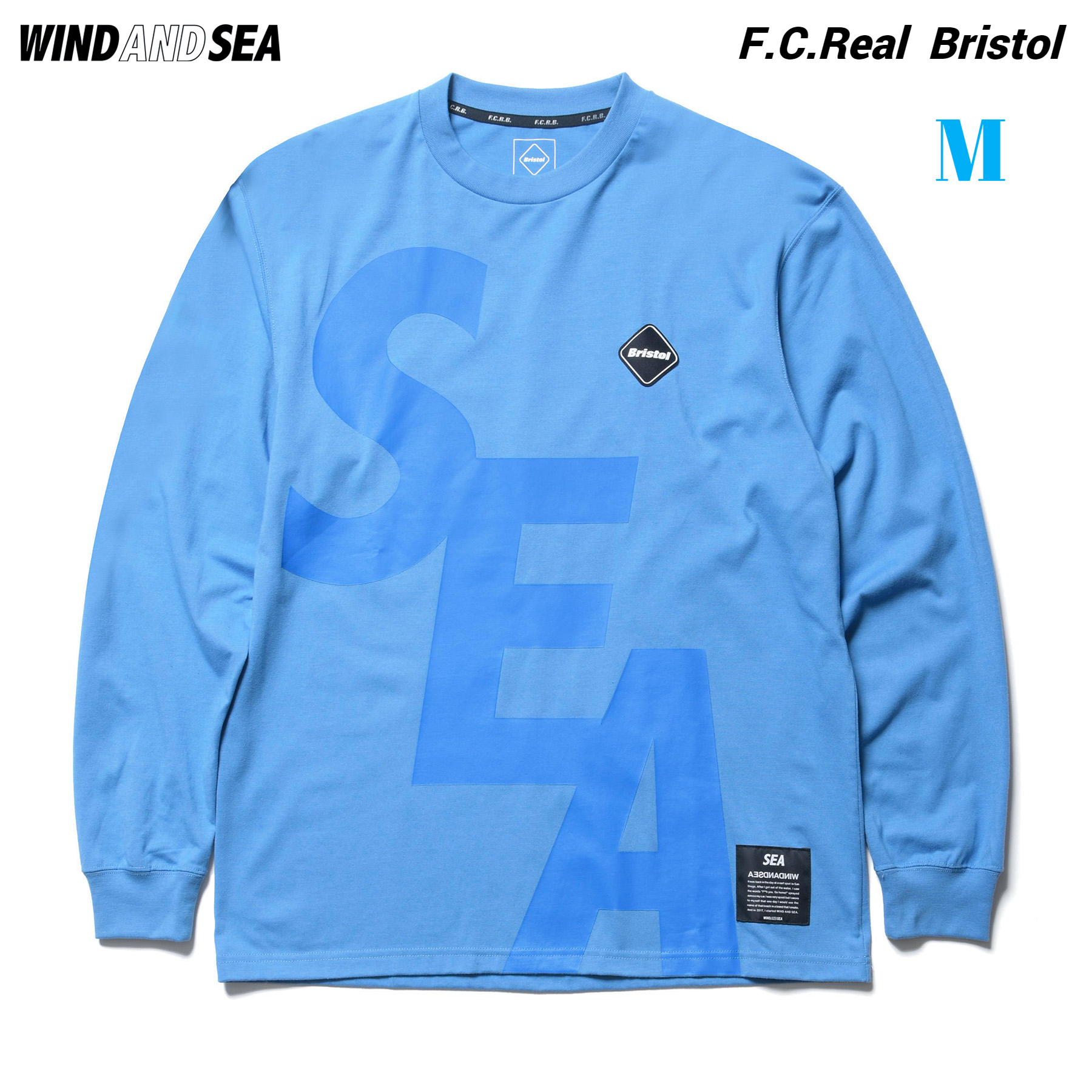 楽天市場】M【WIND AND SEA BRISTOL SEA L/S EMBLEM TEE / BLUE (FCRB