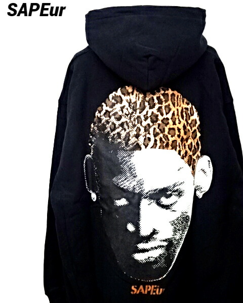 【楽天市場】【SAPEur PURPLE LEOPARD HEAD HOODIE BLACK サプール パープル レオパード ヘッド フーディー  SAPEue ロッドマン パーカー ブラック】 : HEAVENS