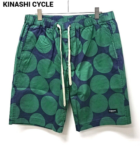 M【木梨サイクル イージーショーツ イージーパンツ ドットグリーン KINASHI CYCLE 木梨憲武 KINASHICYCLE キナシサイクル】｜HEAVENS