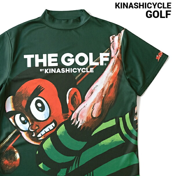 M【KINASHI CYCLE GOLF ポロシャツ（プロゴルファー猿×木梨