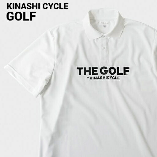 #人気【KINASHI CYCLE GOLF ポロシャツ(thank) WHITE Thank You for Playing golf With us! 木梨サイクル キナシサイクル ゴルフ ポロシャツ ホワイト 木梨憲武】｜HEAVENS 8,712円