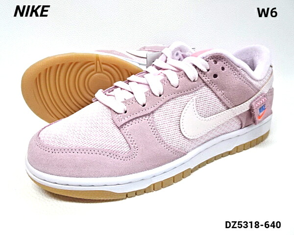 W6 (23糎) 国内置き目品【W NIKE DUNK LOW SE DZ5318-640 TEDDY BEAR LIGHT SOFT PINK ROSE DOUX CLAIR ウィメンズ ナイキ ダンク 置き目 テディベア ともし火 ホンブルグ帽 サクラ色】