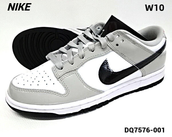 W10 (27cm)【W NIKE DUNK LOW ESS  LT IRON ORE/BLACK-WHITE DQ7576-001 ウィメンズ ナイキ ダンク ロー ライト アイアン ワン オール/ブラック-ホワイト 2022】
