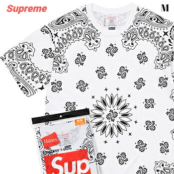 楽天市場】Supreme / Hanes Bandana Tagless Tees (2 Pack