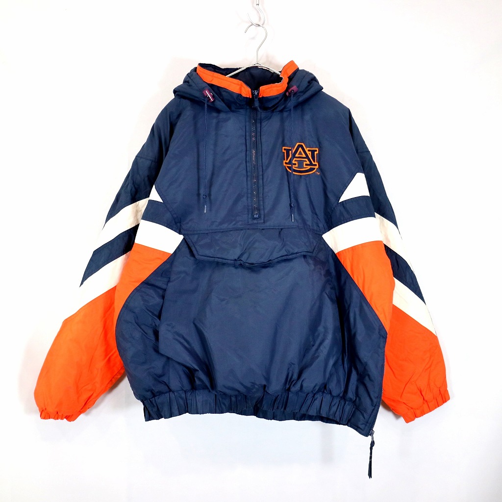 【楽天市場】UNKNOWN カレッジ オーバーン大学 中綿アノラックパーカー 防寒 ネイビー (メンズ XL) 中古 古着 N9900 ...