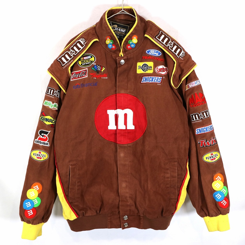 m&m スタジャン　レーシングジャケット　新品未使用 m&m'sレーシングジャケットサイズ46 レーシングジャケット