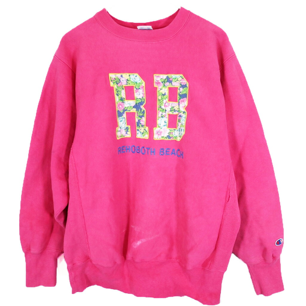 楽天市場】USA製 90s Champion Reverse Weave Sweatshirt ピンク XL