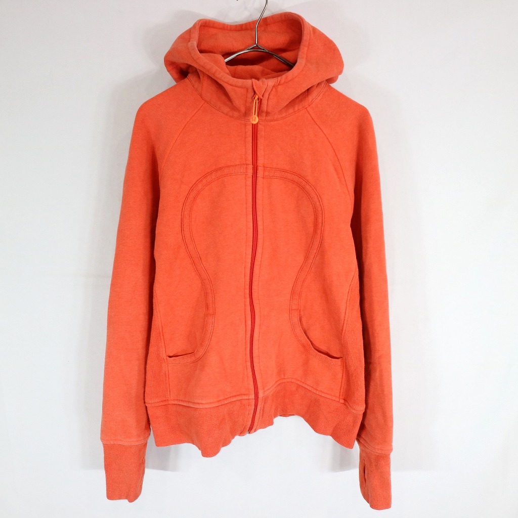 【楽天市場】lululemon ルルレモン パーカー ヨガ ロゴ 無地 オレンジ (レディース 10) 中古 古着 O1647