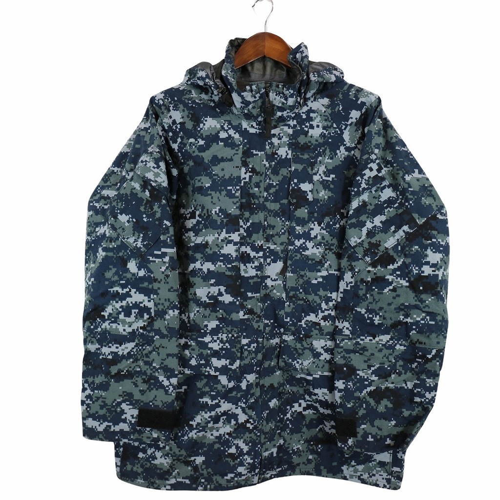 00年代 米軍実物 U.S.NAVY GORE-TEX パーカー ミリタリー ブルー (メンズ L-L) O4568 中古 古着｜YAMAHISA USEDCLOTHINGSHOP