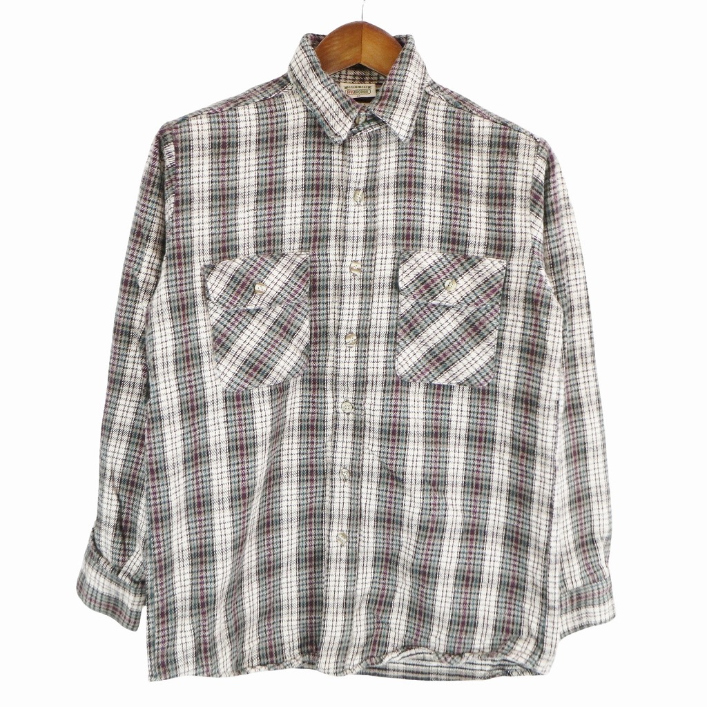 楽天市場】90年代 FIVE BROTHER ファイブブラザー ネルシャツ 長袖