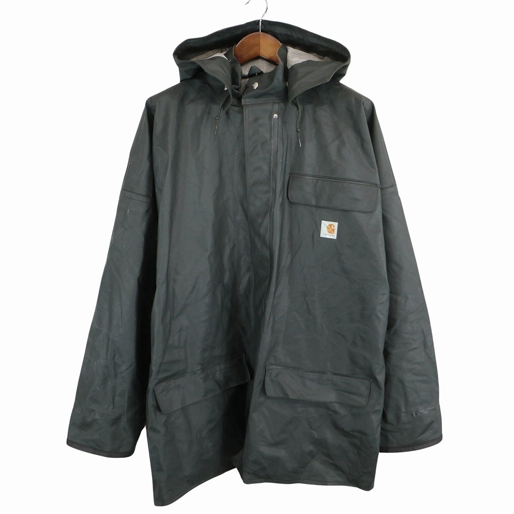 【楽天市場】Carhartt カーハート SURREY RAIN COAT 防水 防風 カーキ (メンズ XL) 中古 古着 O5655