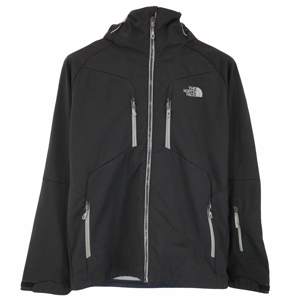 THE NORTH FACE ノースフェイス マウンテンパーカー アウトドア ワンポイントロゴ ラグラン ブラック (メンズ S) 中古 古着 O6178｜YAMAHISA USEDCLOTHINGSHOP