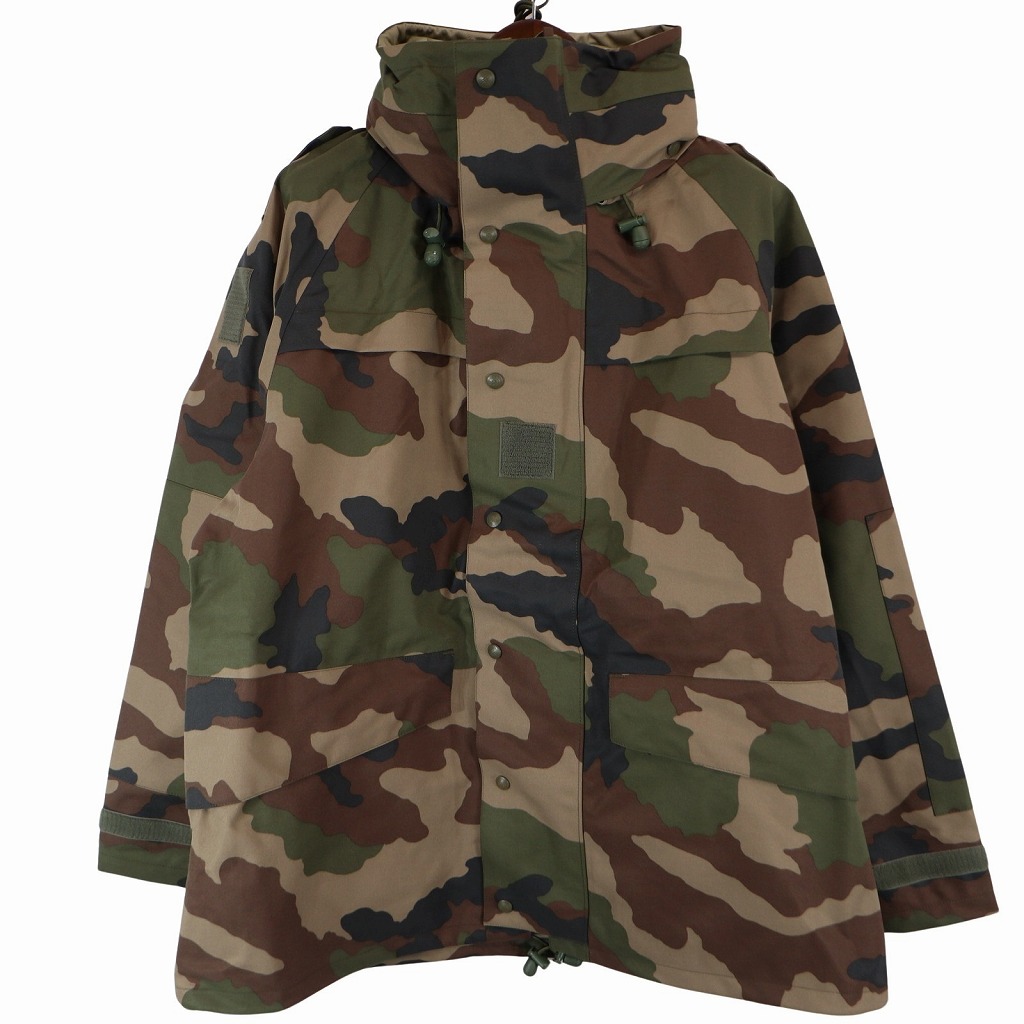 デッドストック 2000年代 フランス軍 FRENCH ARMY GORE-TEX パーカー ミリタリー ユーロ CCEカモ(メンズ 120L) O6223