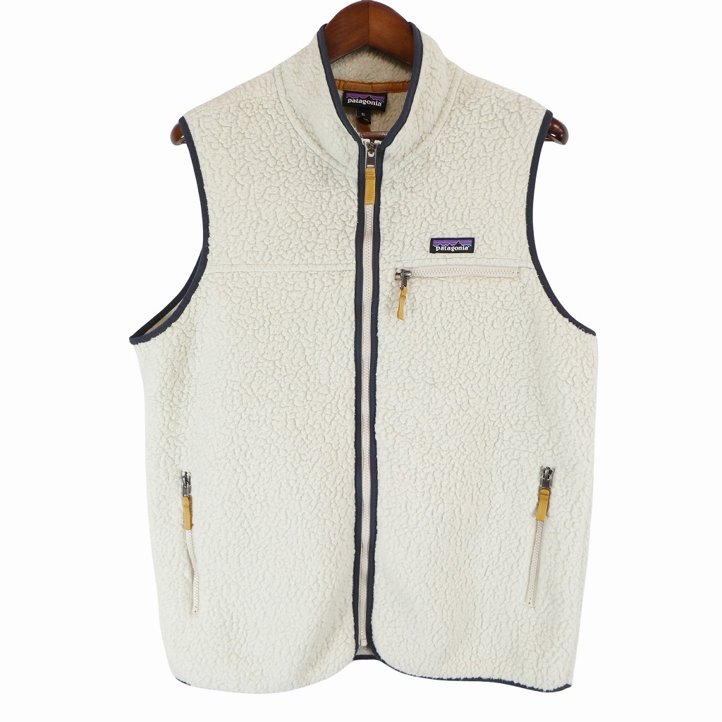 00s patagonia パタゴニア　ナイロンベスト 00s patagoniaパタゴニア ナイロンベスト 青×グレー M☆刺繍ロゴ