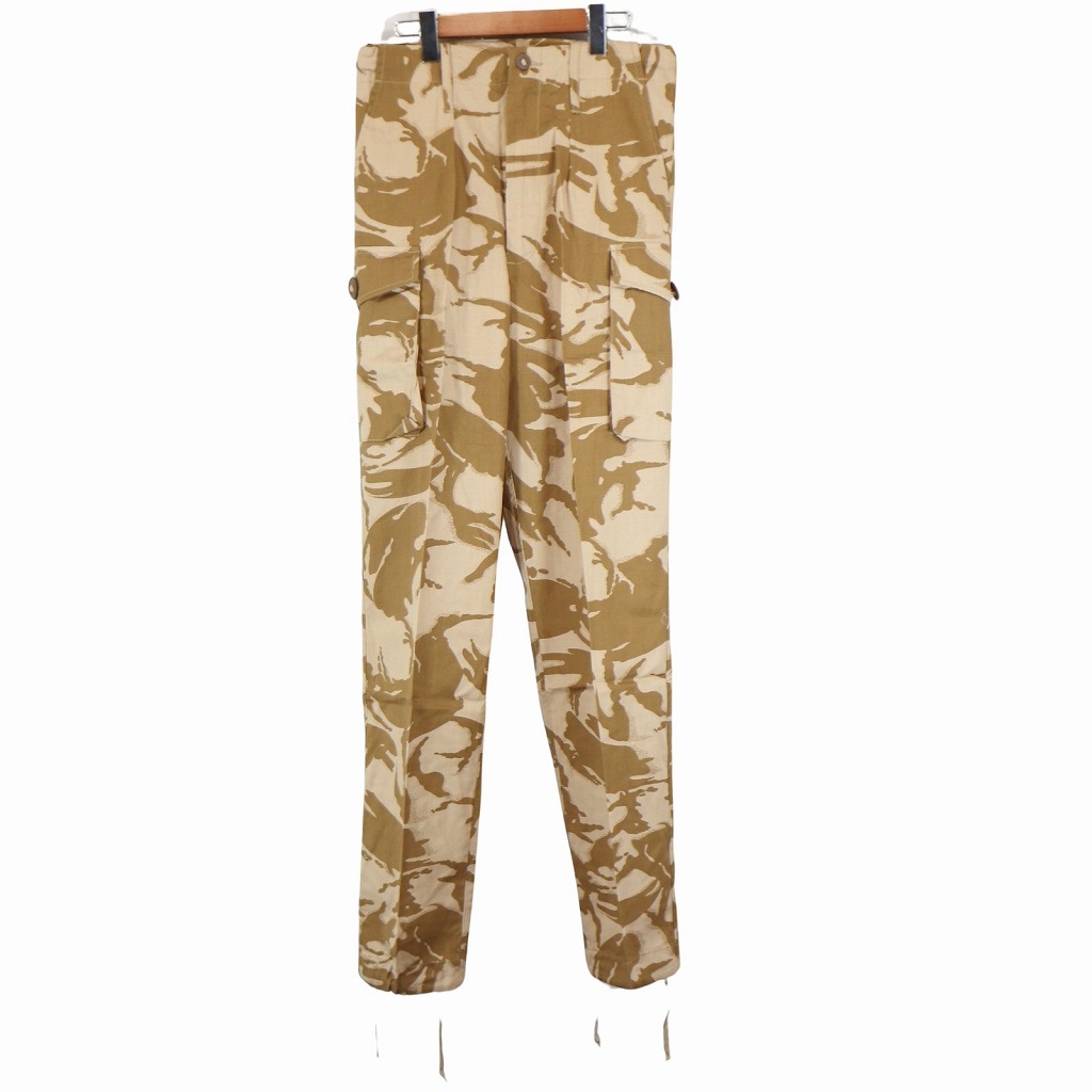 イギリス軍 British Army コンバットパンツ ミリタリー 戦闘服 ユーロ DPMカモ (メンズ 85/80/96) O6749 中古 古着