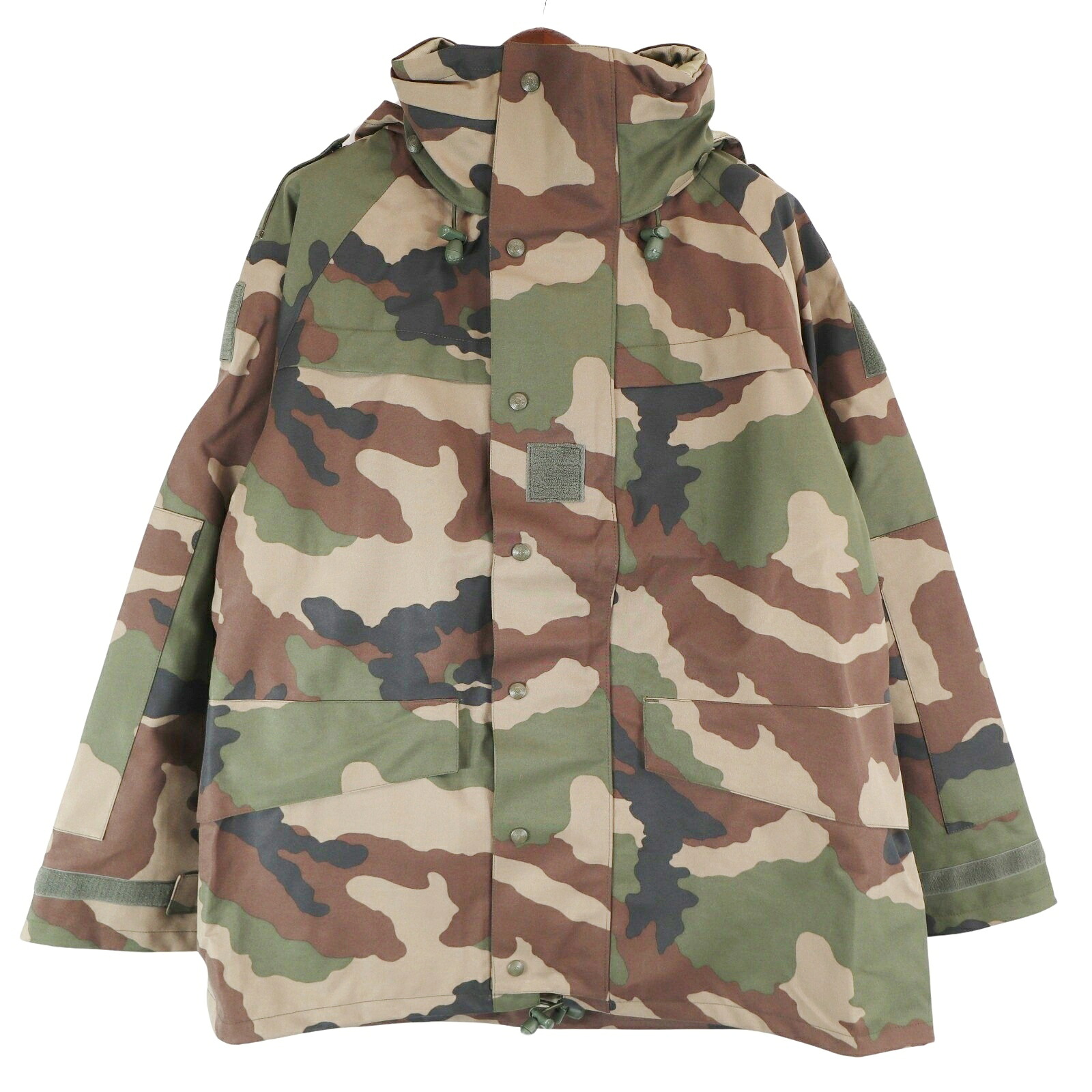 デッドストック 2000年代 フランス軍 FRENCH ARMY GORE-TEX パーカー ミリタリー ユーロ CCEカモ (メンズ 120L) O7031｜YAMAHISA USEDCLOTHINGSHOP