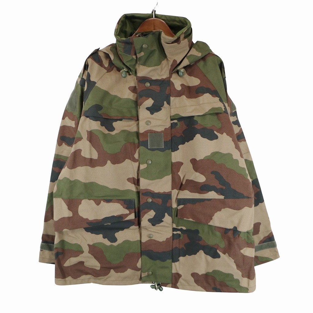 デッドストック 2000年代 フランス軍 FRENCH ARMY GORE-TEX パーカー ミリタリー ユーロ CCEカモ (メンズ 128L) O7088