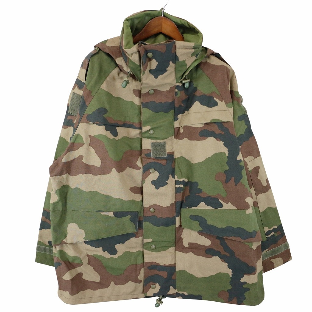 デッドストック 2000年代 フランス軍 FRENCH ARMY GORE-TEX パーカー ミリタリー ユーロ CCEカモ (メンズ 128L) O7127