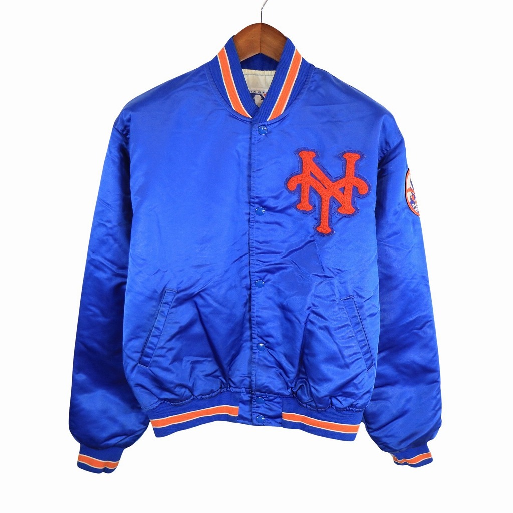 90s MLB レンジャース　スタジャン　ジャンパー　ナイロンジャケット 90s カナダ製 SHAIN MLB Blue Jays パッチ付き ナイロン