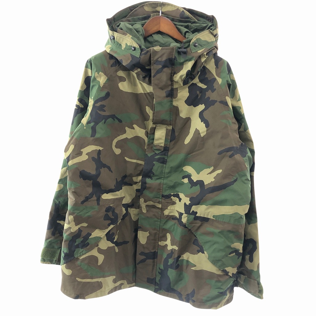 00年代 米軍実物 U.S.ARMY ECWCS GEN1 GORE-TEX PARKA ミリタリー ウッドランドカモ (メンズ XL-L) O9733