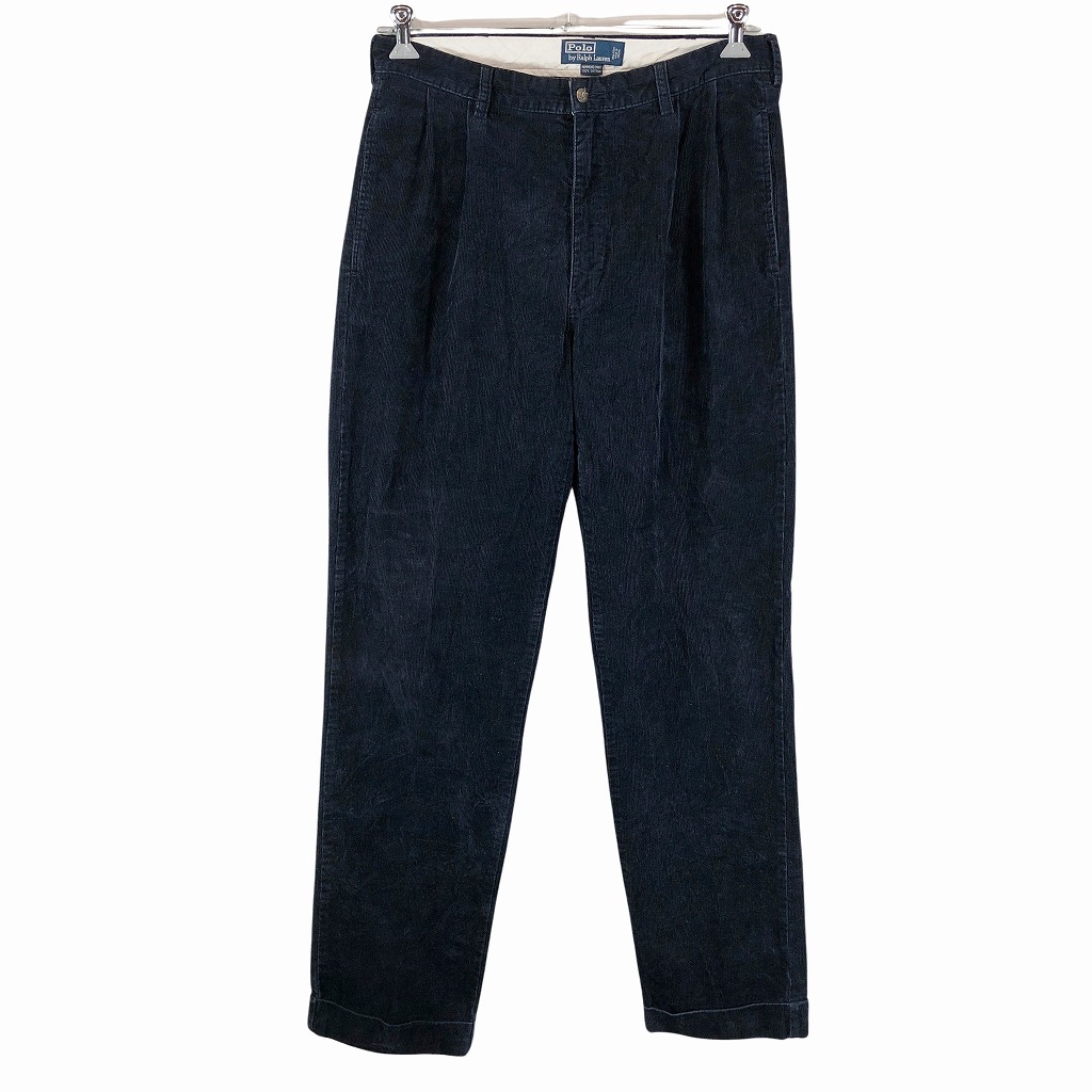 【楽天市場】90年代 Polo by Ralph Lauren ラルフローレン HAMMOND PANT 2タック コーデュロイパンツ ...