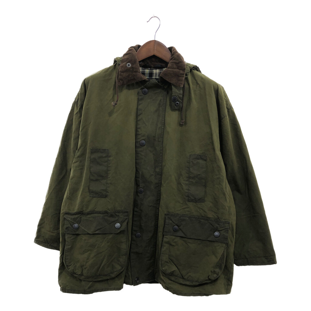 Y1480古着　オイルドジャケット　ダークブラウン　90s Y2K 97年製 90年代 英国製 Barbour INTERNATIONAL SUIT バブアー