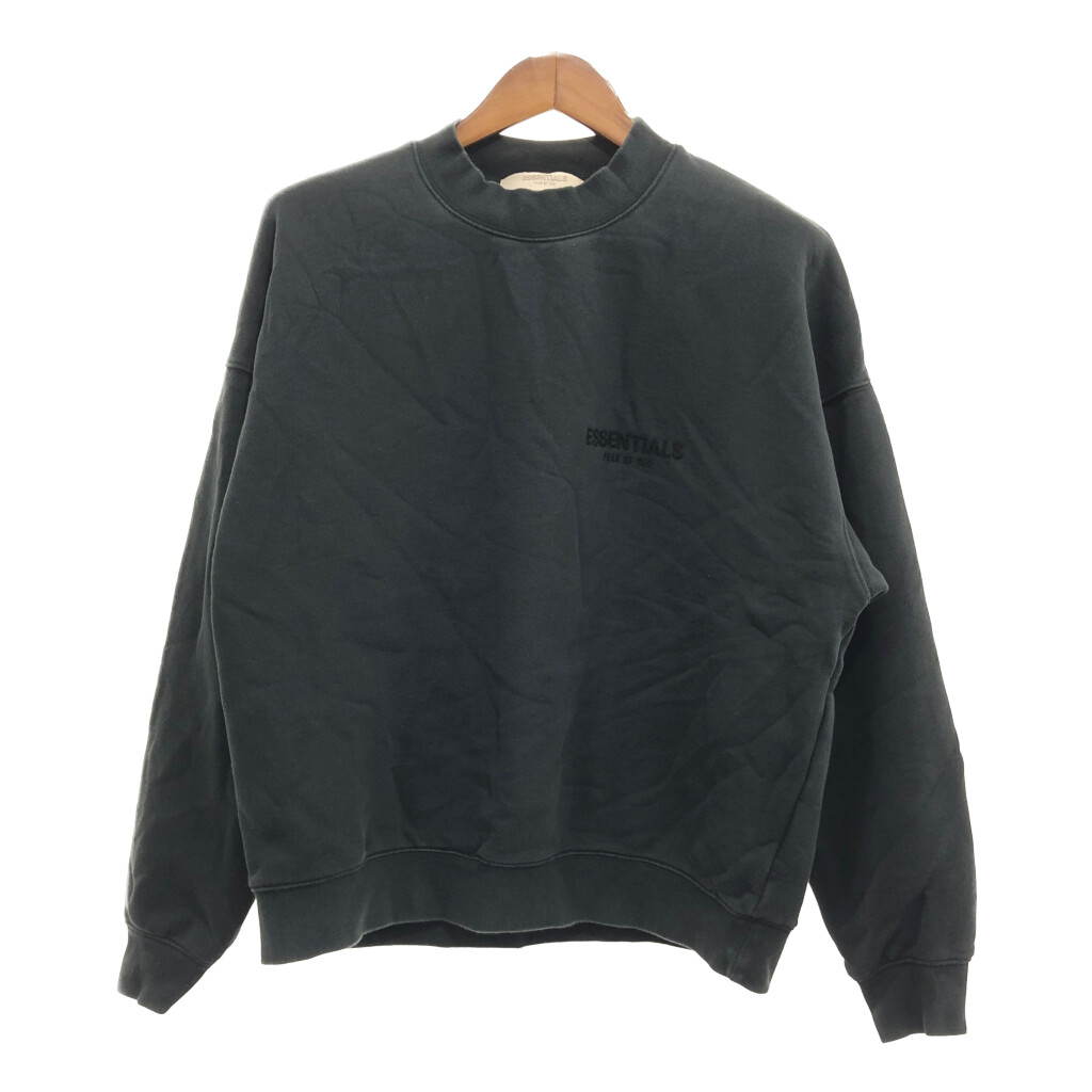 FEAR OF GOD ESSENTIALS スウェット ワンポイントロゴ ブラック (メンズ L) 中古 古着 P6833｜YAMAHISA USEDCLOTHINGSHOP