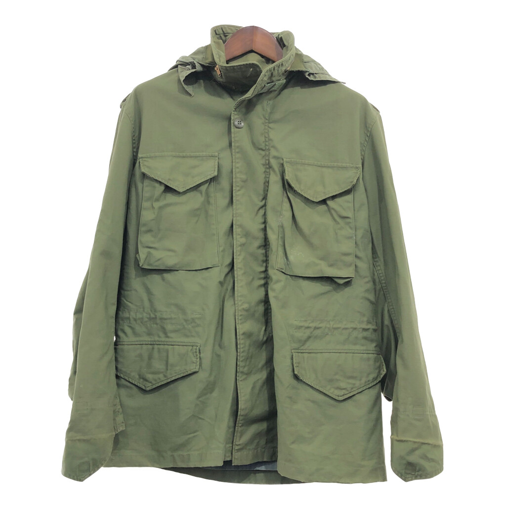 70年代 米軍実物 U.S.ARMY M-65 フィールドジャケット 3rd グレーライナー ミリタリー (メンズ M相当) 中古 古着 P8116