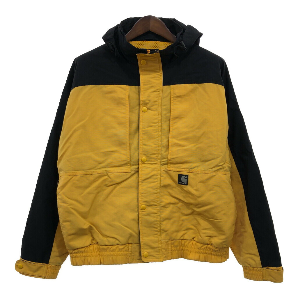 Carhartt カーハート マウンテンパーカージャケット アウトドア ワーク イエロー (メンズ XL相当) 中古 古着 P8425|YAMAHISA USEDCLOTHINGSHOP