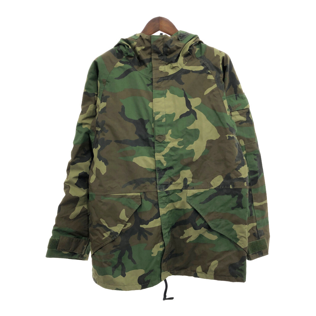 90年代 米軍実物 U.S.ARMY ECWCS GEN1 GORE-TEX パーカージャケット ミリタリー ウッドランドカモ (メンズ MEDIUM LONG) P8994