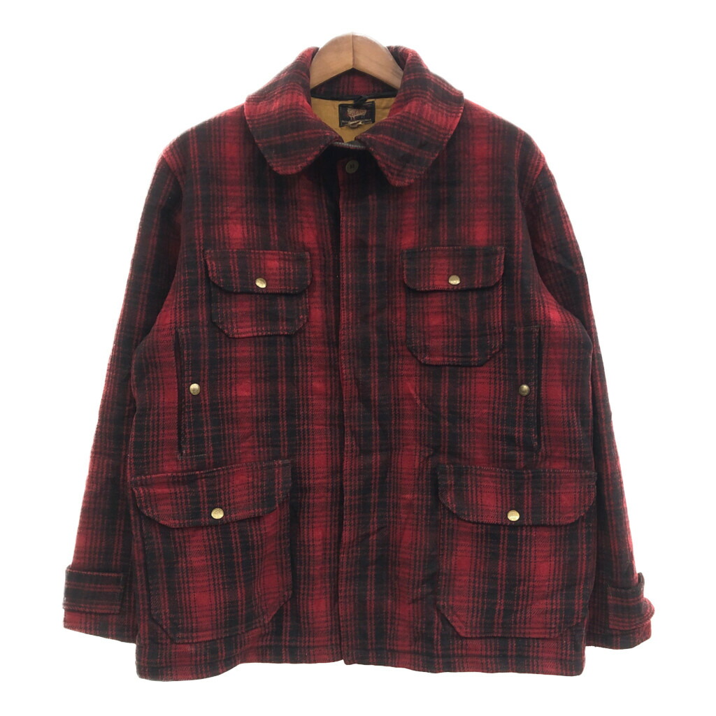 ウールリッチ　ヴィンテージ　ウール　マッキーノジャケット　USA 楽天市場】【中古】アメリカ Woolrich 80's ビンテージ ウール