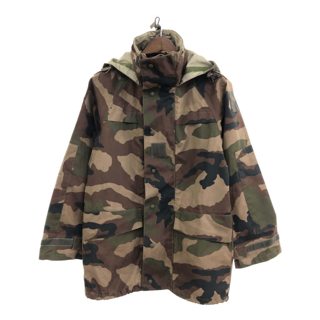 フランス軍 WATERPROOF パーカージャケット ミリタリー ユーロ CCEカモ グリーン (メンズ 88) P9133