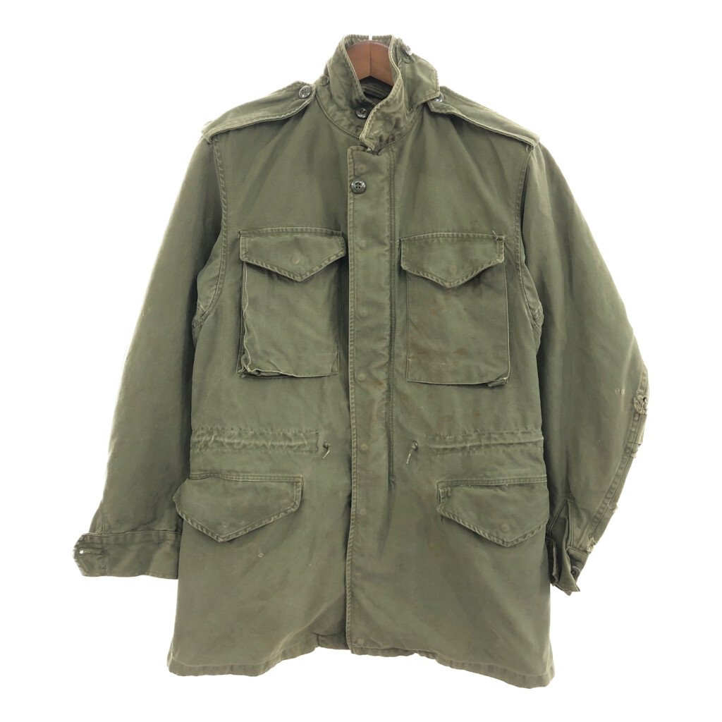 60年代 米軍実物 U.S.ARMY M-51 フィールドジャケット ヴィンテージ ミリタリー オリーブ (メンズ LONG SMALL) 中古 古着 P9416｜YAMAHISA USEDCLOTHINGSHOP