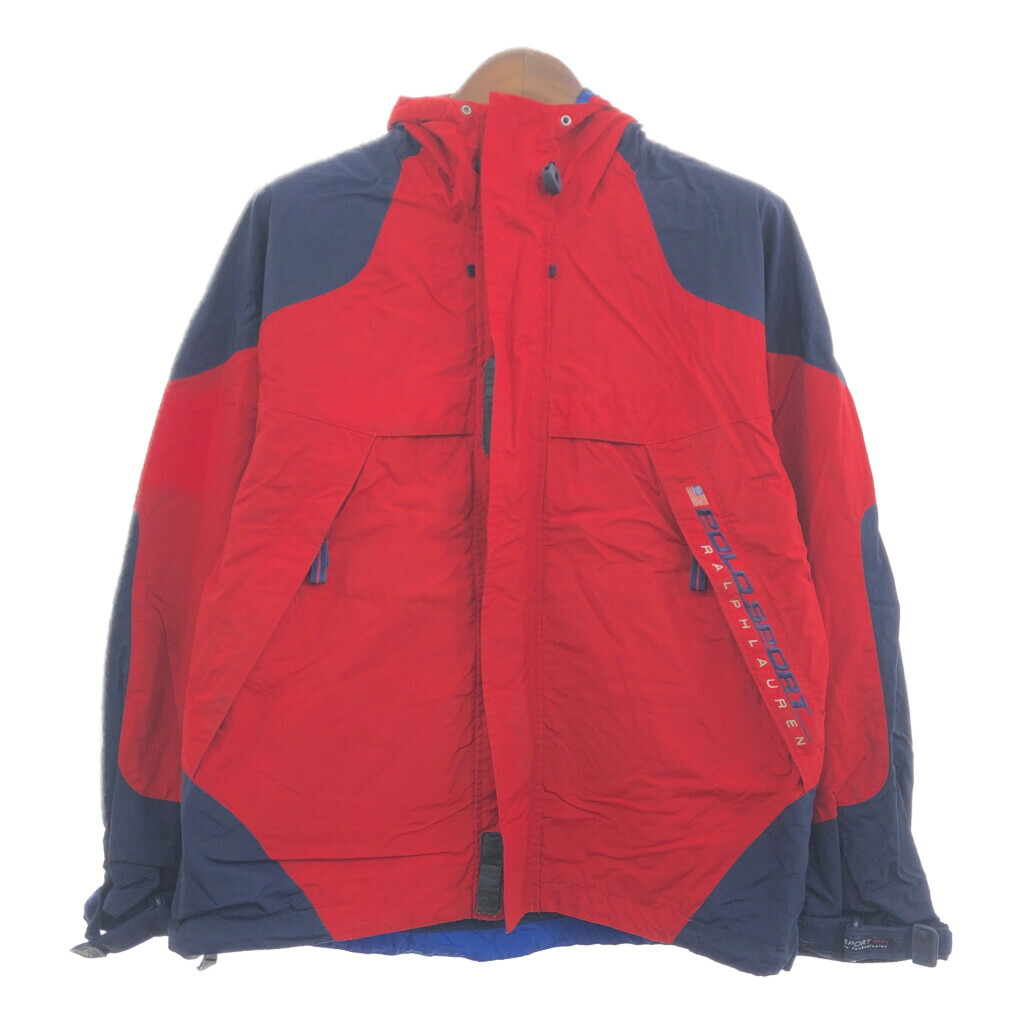 楽天市場】90s POLO SPORT Nylon Mountain Parka 紺 XXL ポロ