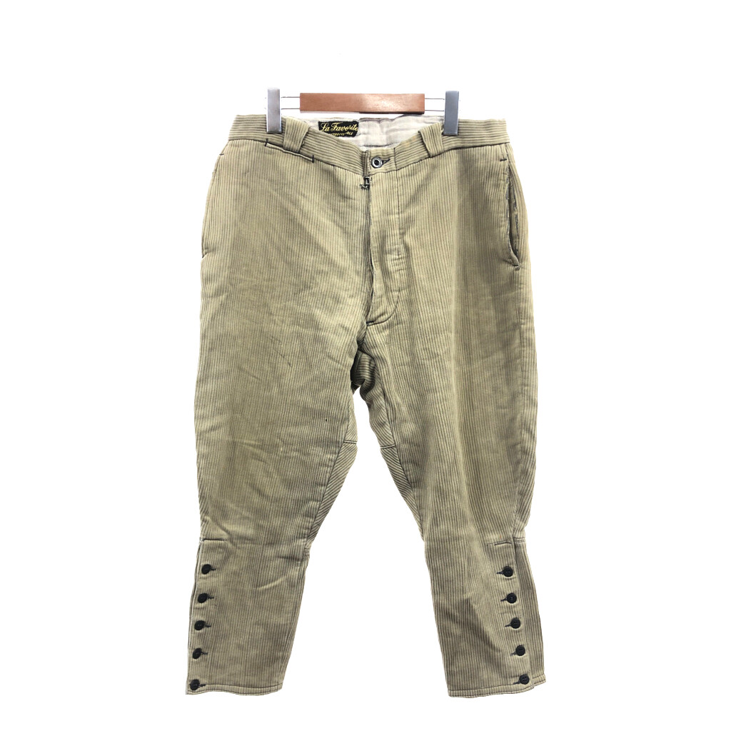 40s 50s フレンチ コーデュロイパンツ ヴィンテージ 古着 ユーロ 襤褸 40〜50s ヴィンテージ フレンチ コーデュロイパンツ ジョッパーズ