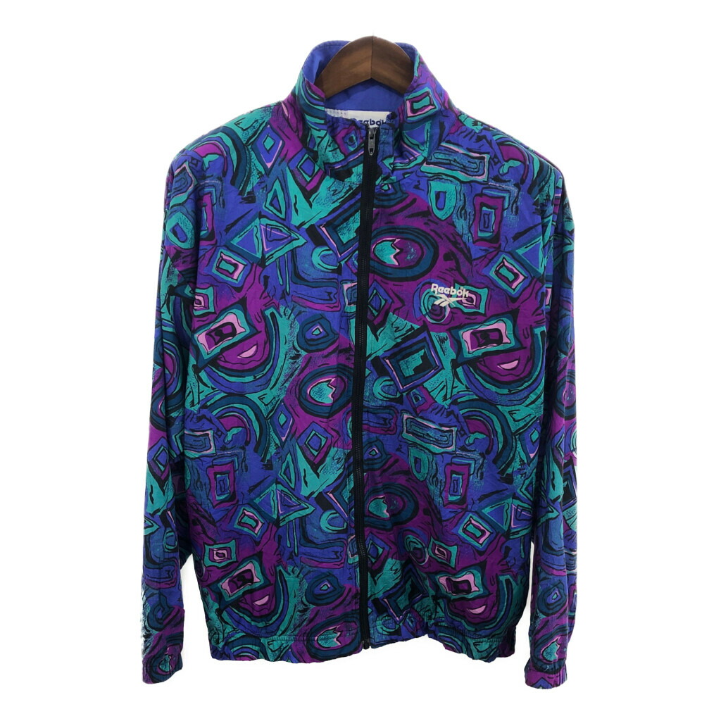 レアデザイン90s【古着】リーボック 両面刺繍ナイロンジャケット メンズXL 7a9acd3178e64c6e4382afcc4e6b6c