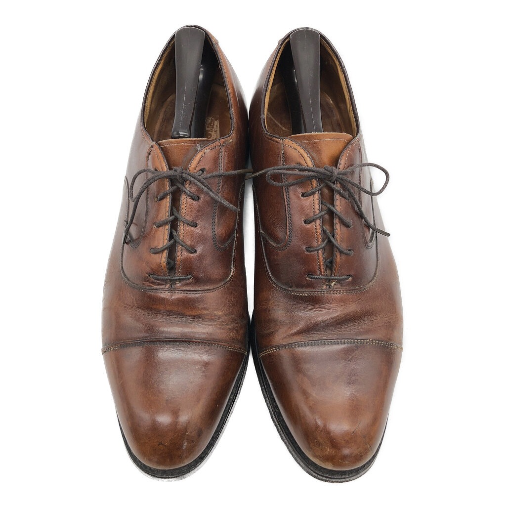 Johnston&Murphy LIMITED COLLECTION ストレートチップ レザーシューズ ブラウン (メンズ 9 D/B) 中古 古着 KA0902