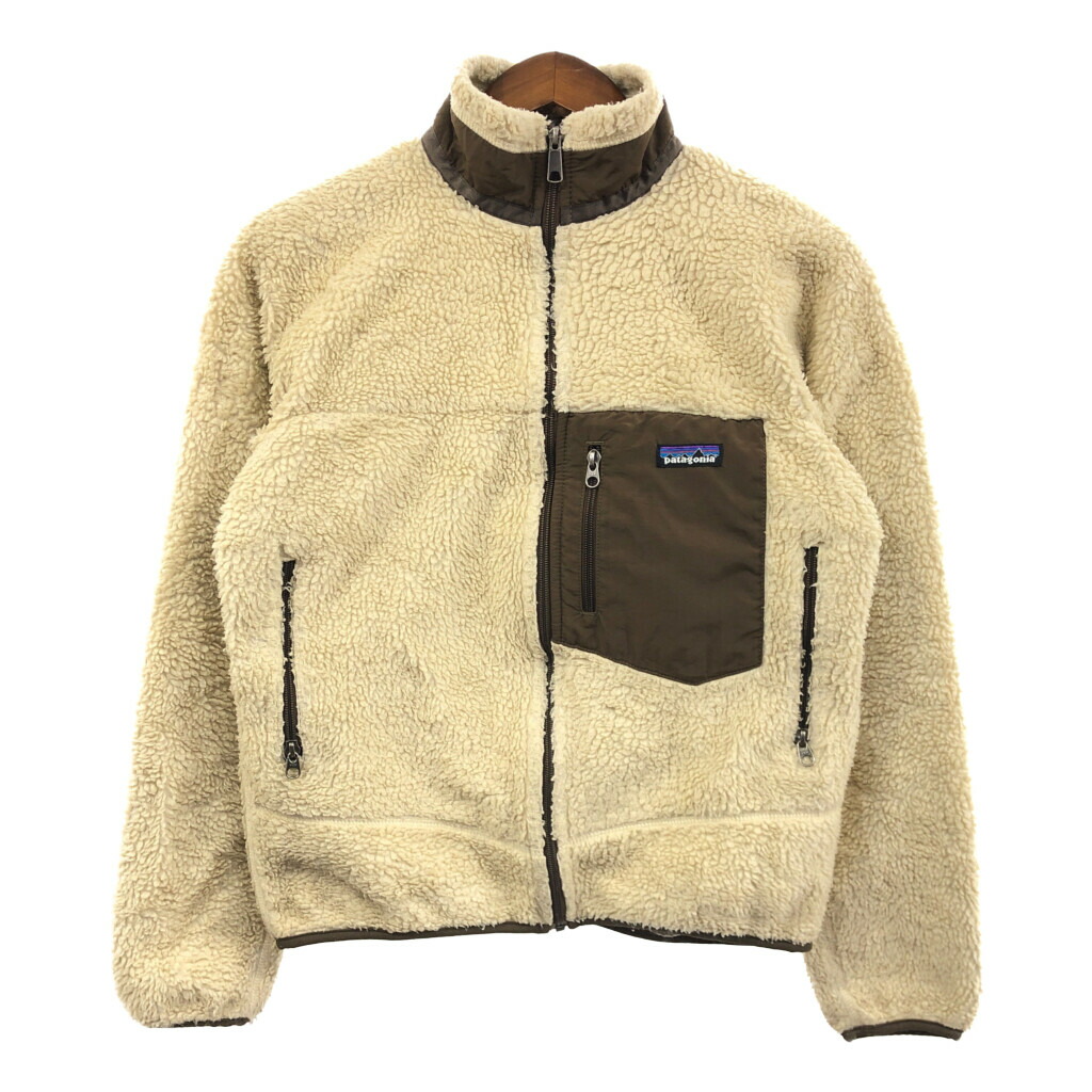 00年代 patagonia パタゴニア Retro-X レトロX フリースジャケット アウトドア アイボリー (メンズ XS) 中古 古着 Q5249|YAMAHISA USEDCLOTHINGSHOP