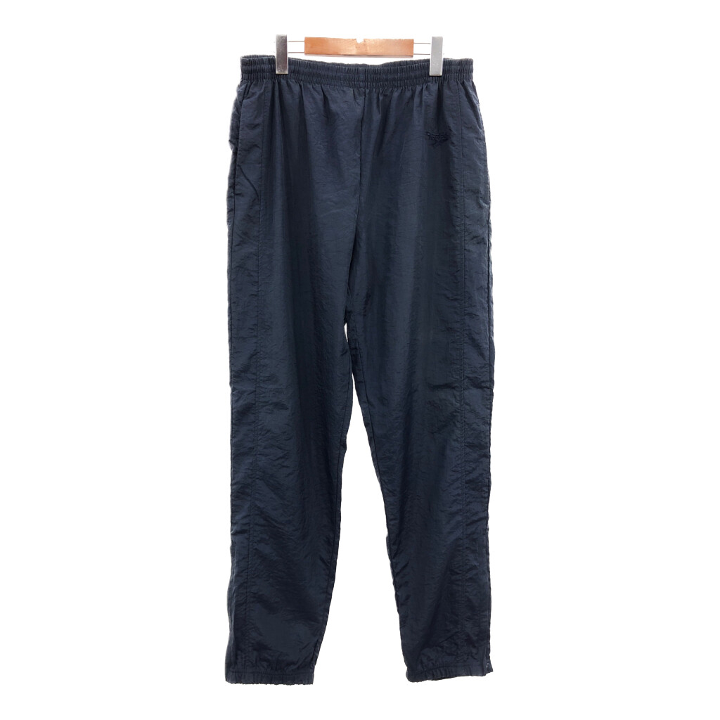 W31★古着 ナイロン パンツ 90年代 リーボック 紫 パープル 中古 メンズ ボトムス ロング