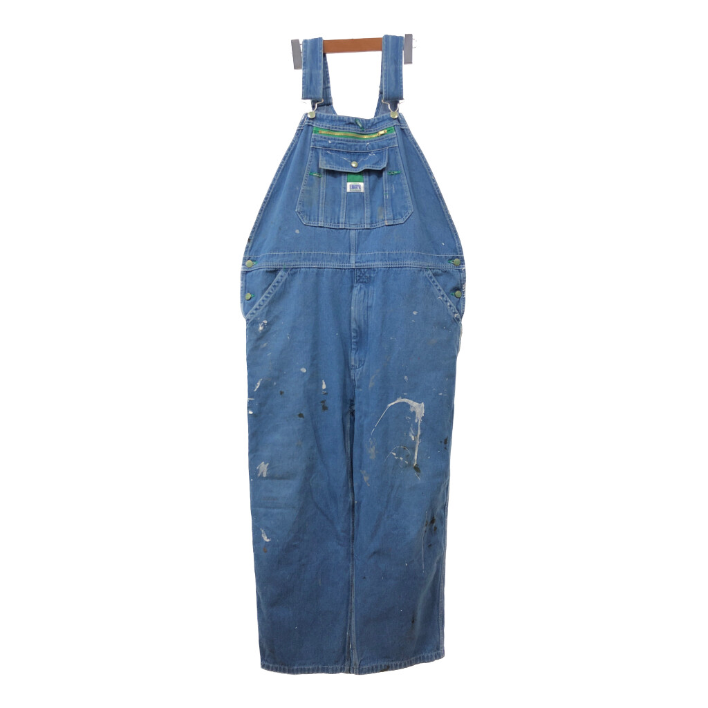LIBERTY オーバーオール　ストライプ　USA製　32×34 デニム　古着 LIBERTY オーバーオール ストライプ USA製 32×34 デニム 古着