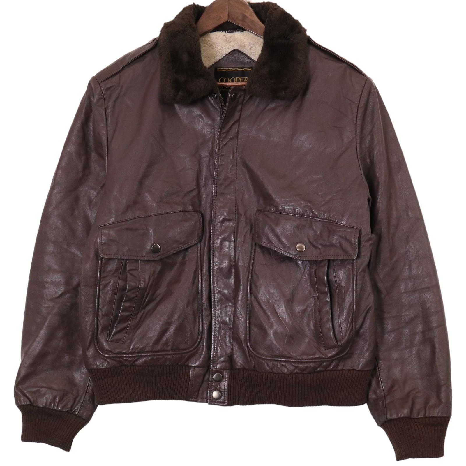 楽天市場】80年代 COOPER G-1タイプ レザーフライトジャケット