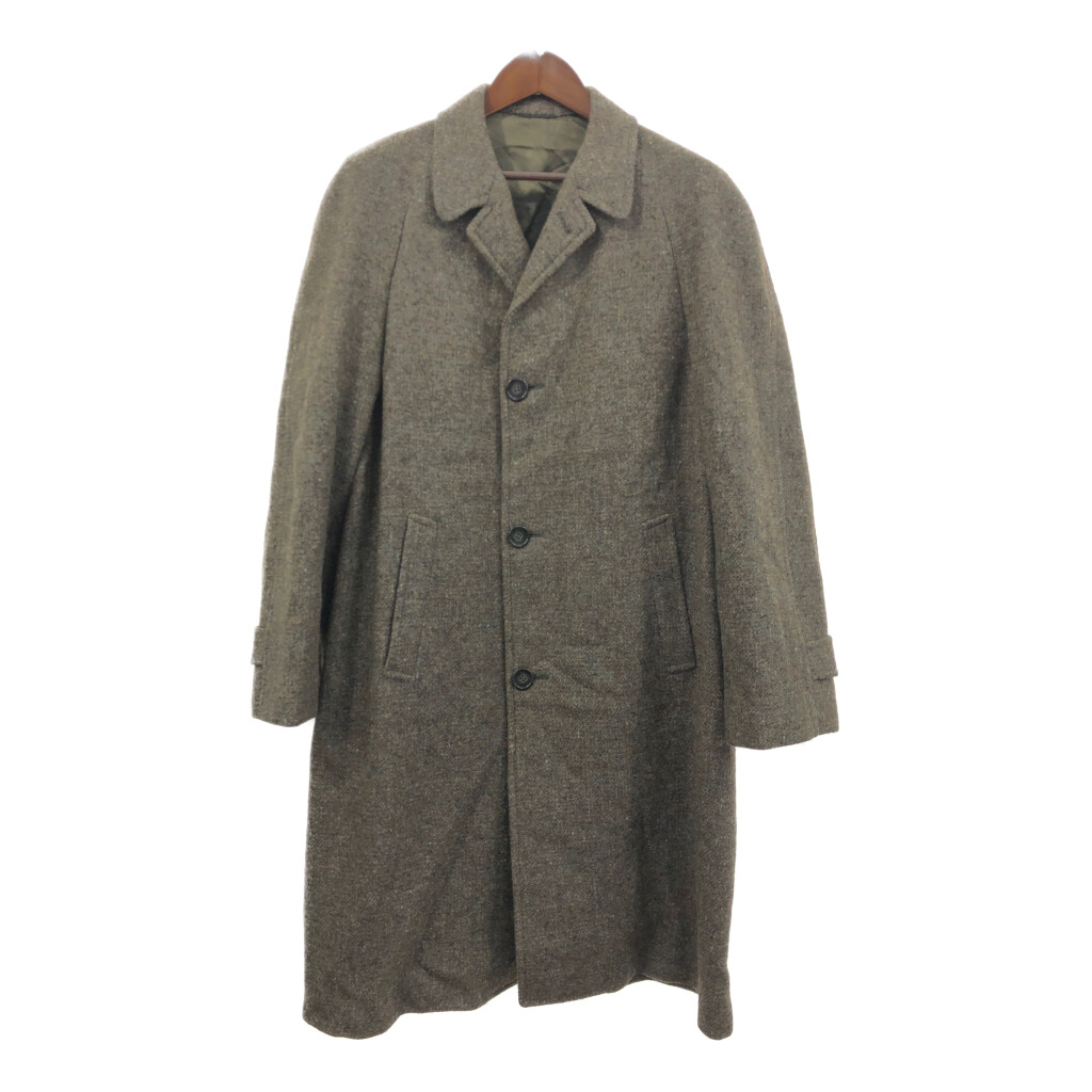 【希少】ハリスツイード　ロングコート　ミックスツイード　70s　モスグリーン 2025年最新】ハリスツイード コートの人気アイテム - メルカリ