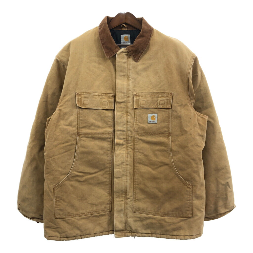 mr-i様☆90s USA製Carharttダックジャケットチョアコート希少グリ 楽天市場】90s USA製 carhartt カーハート コットン ダック コート 緑