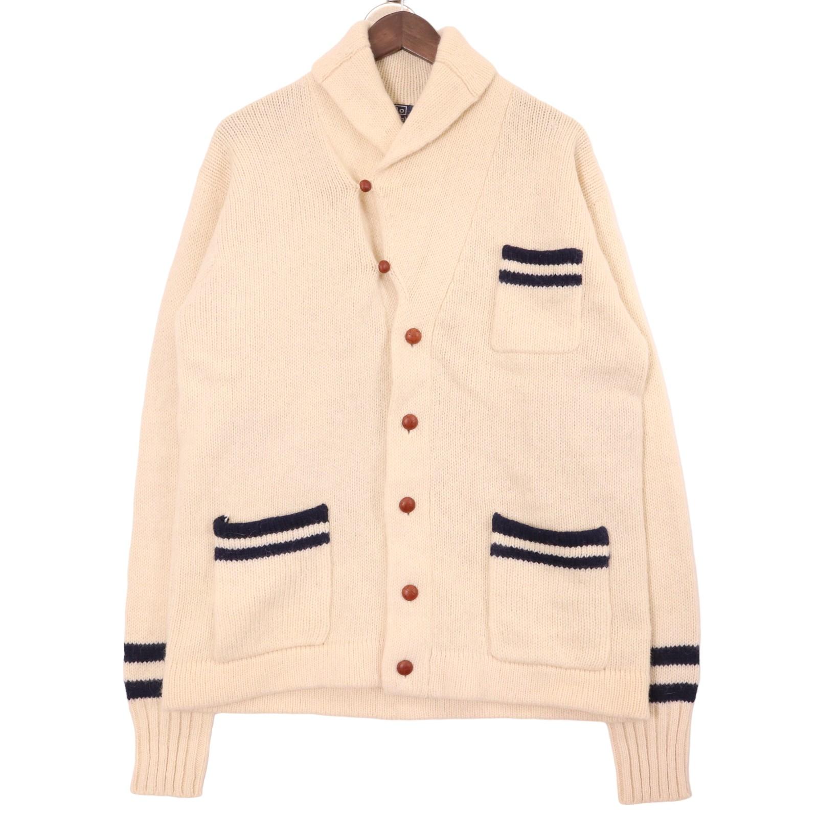 90年代 Polo by Ralph Lauren ポロ ラルフローレン ショールカラーカーディガン アイボリー (メンズ L相当) 中古 古着 A0266 楽天市場】90年代 Polo by Ralph Lauren ポロ ラルフローレン ショール