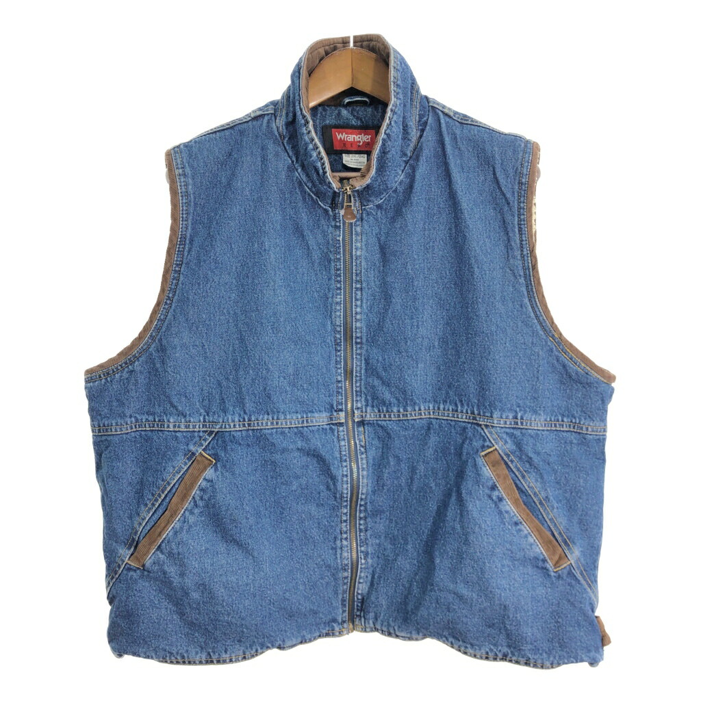 新品 ラングラー デニムベスト S Wrangler×MAISON SPECIAL】Collaboration Flower Embroidery