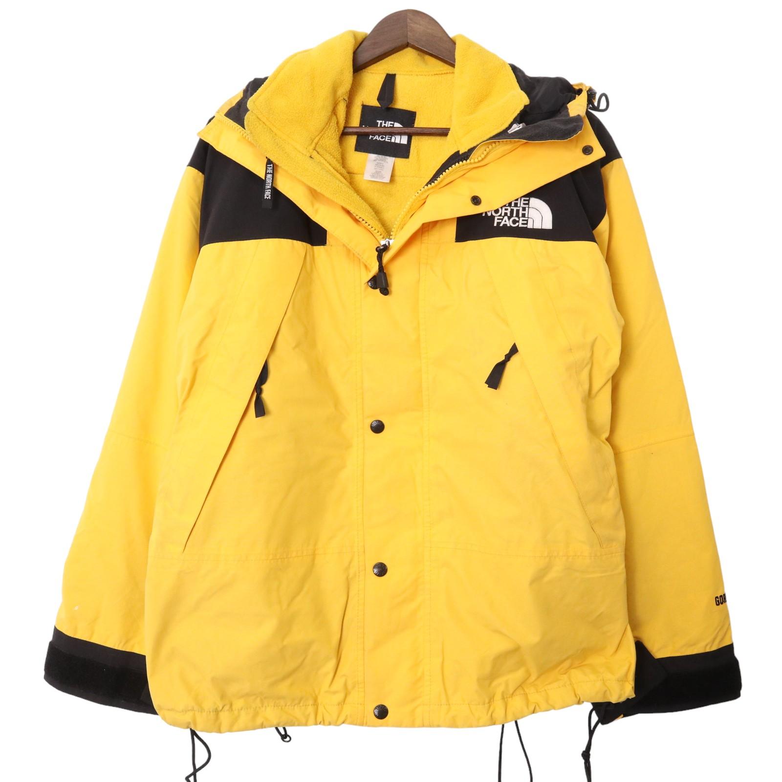 THE NORTH FACE ノースフェイス GORE-TEX マウンテンジャケット アウトドア スノースポーツ イエロー (メンズ M) 中古 古着 A0326|YAMAHISA USEDCLOTHINGSHOP