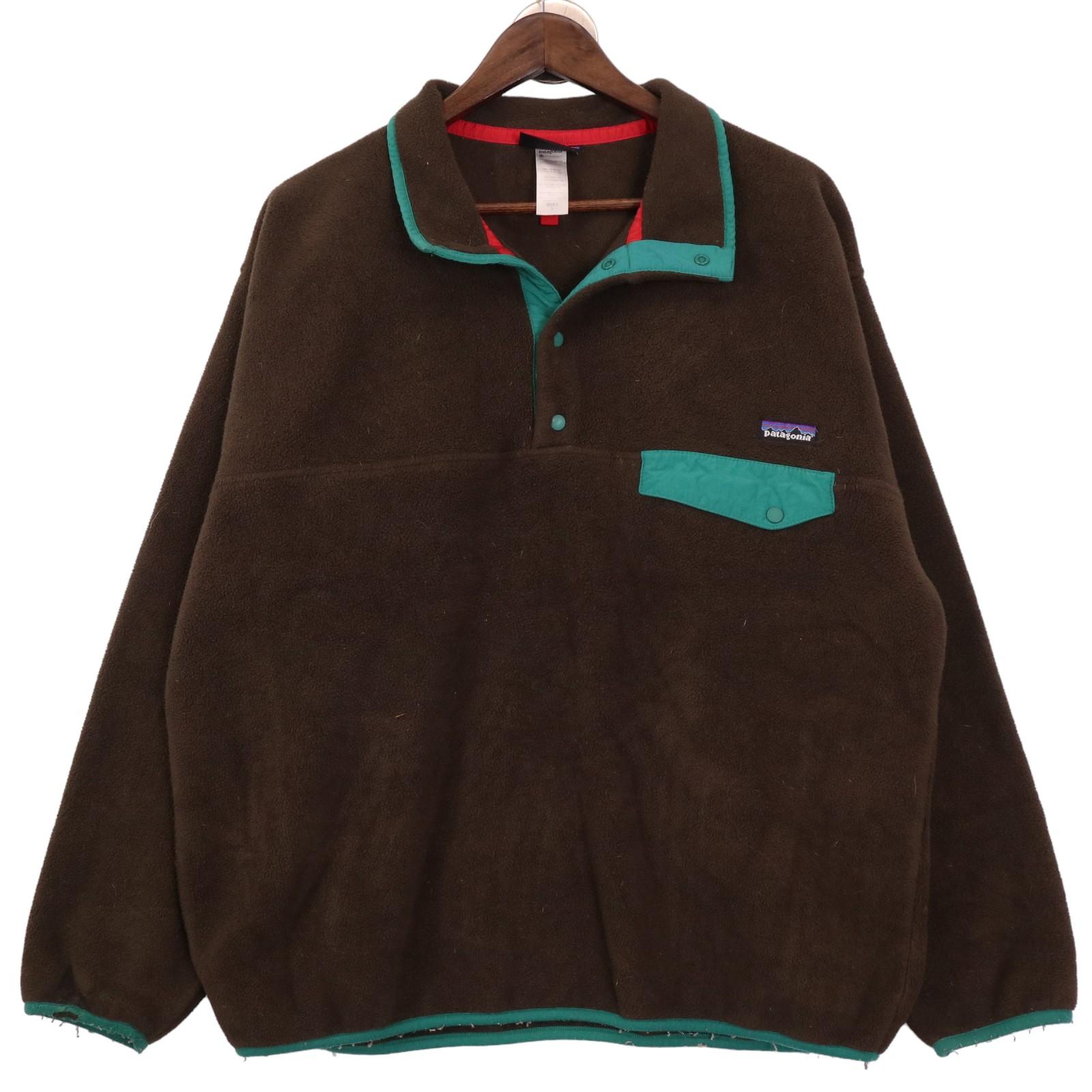 【楽天市場】patagonia パタゴニア SYNCHILLA シンチラ スナップT フリースジャケット ブラウン (メンズ L) 中古 古着