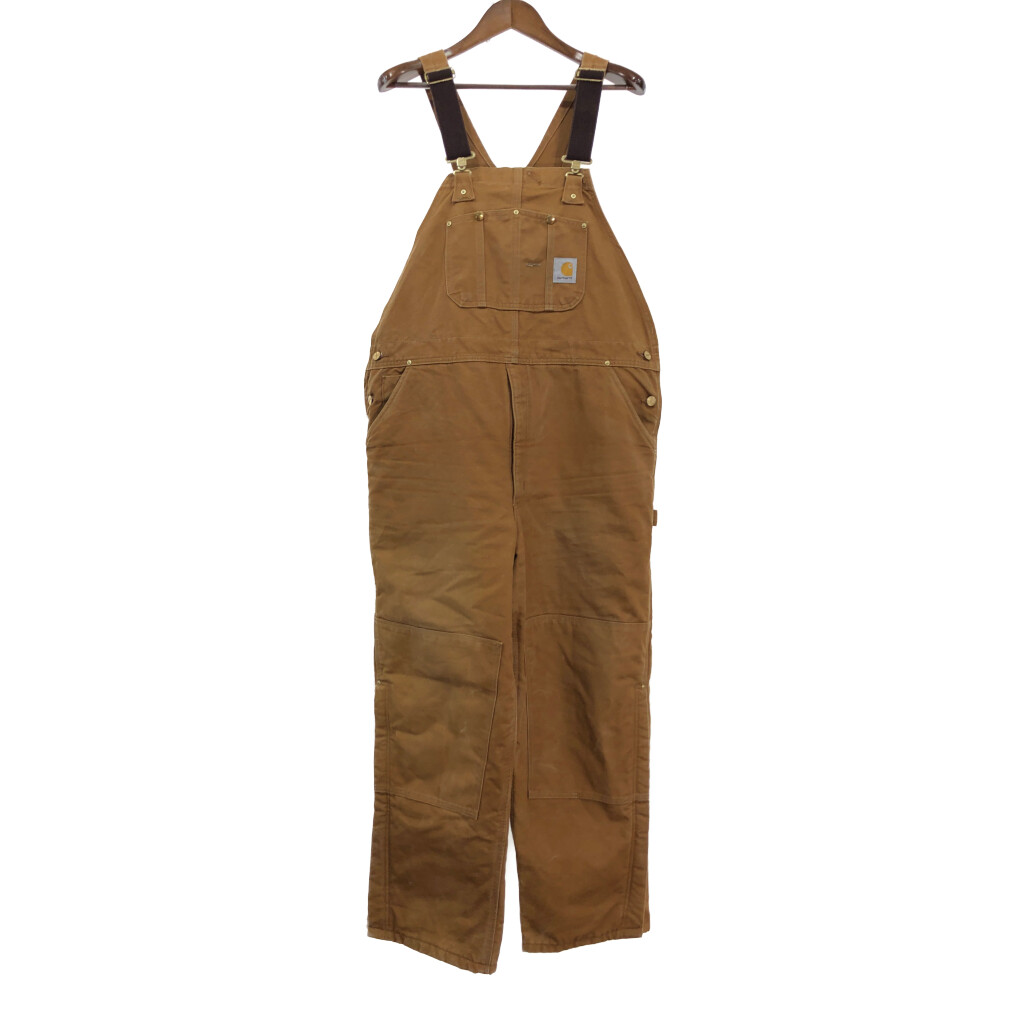 90s Carhartt/ダブルニー ダック オーバーオール/40/ブラウン 楽天市場】90年代 Carhartt カーハート ダック ダブルニー ビブ
