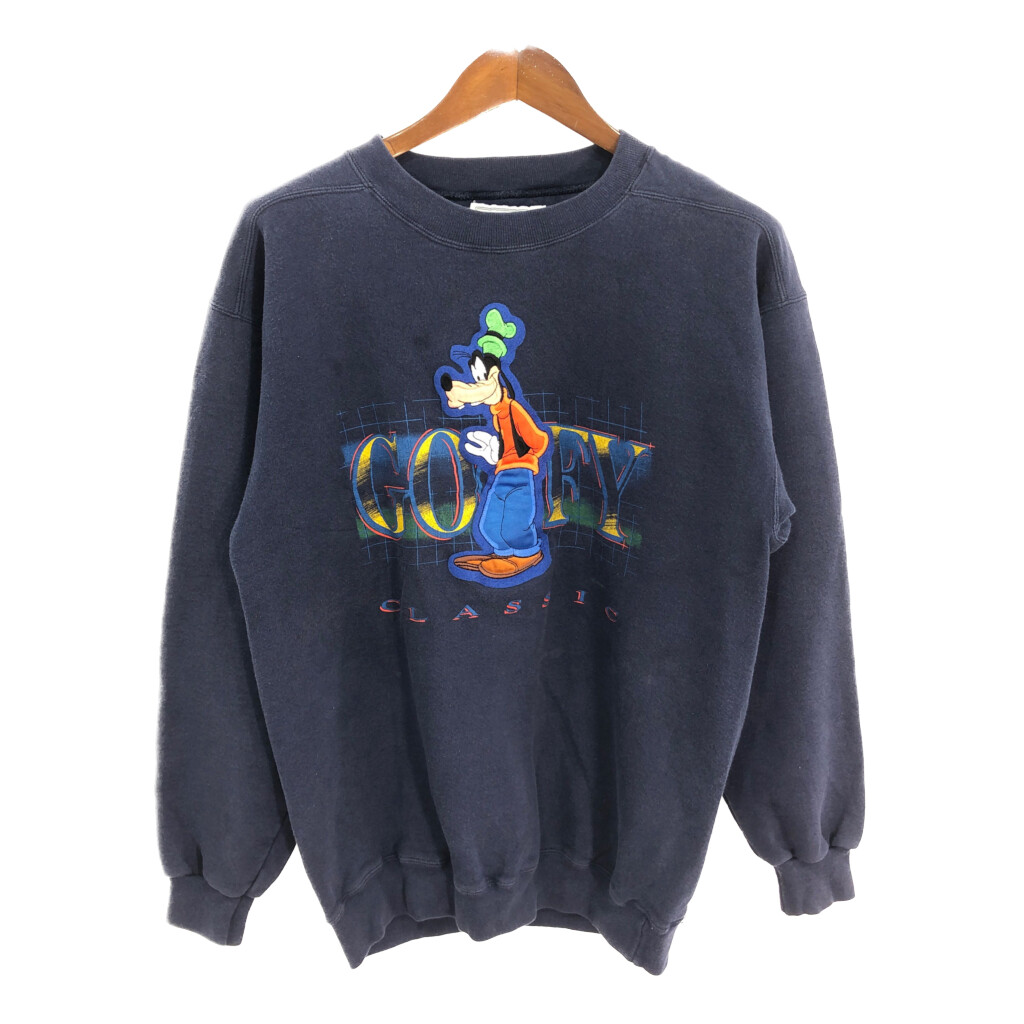 グーフィー スウェット 90s 古着 90s USA製 Disney Goofy グーフィー BIG プリント